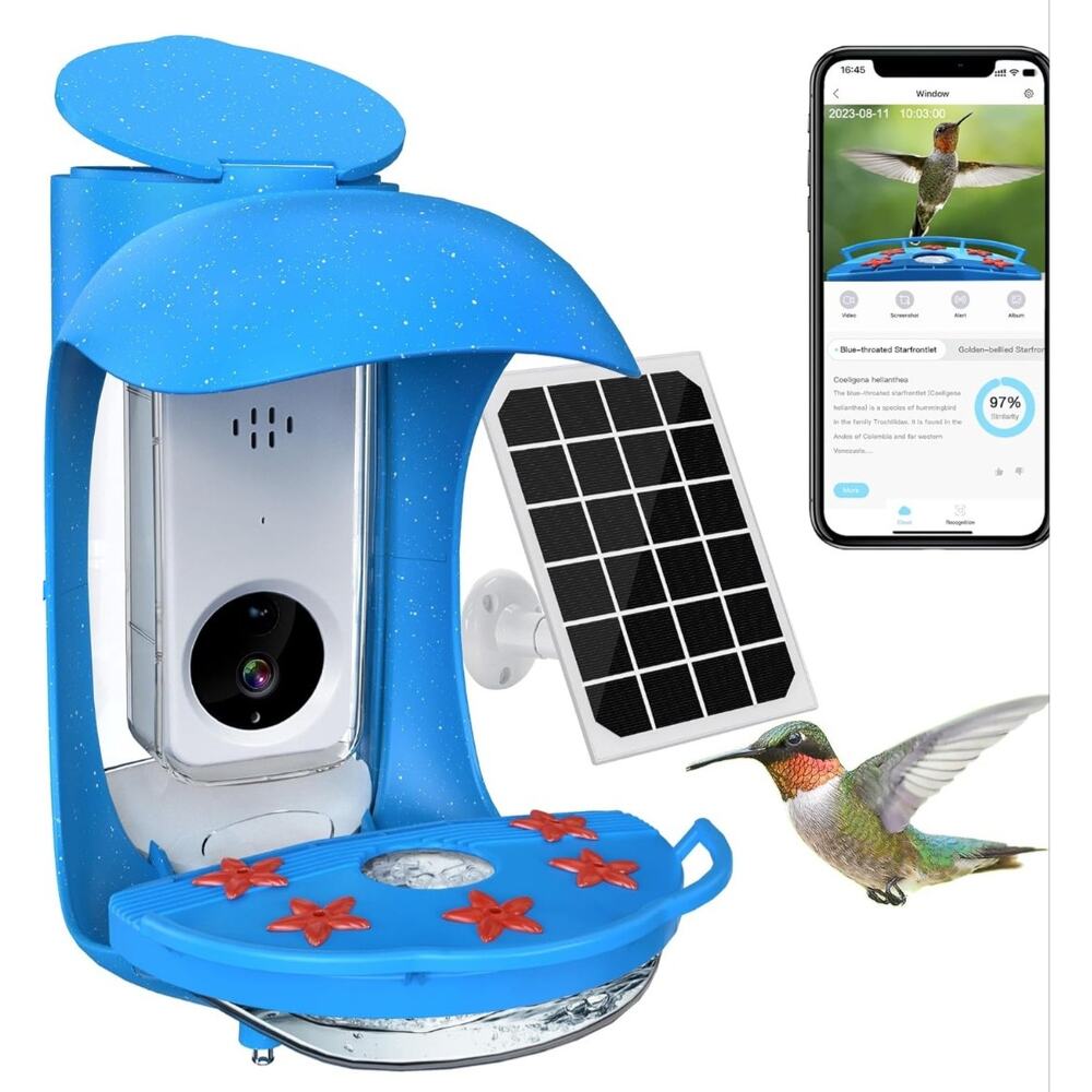 BirdDock‎ Smart Solar Powered Bird Feeder with Camera (Reg.$210)